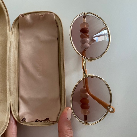 Chloe Beaded Sunglasses with case - Picture 9 of 9